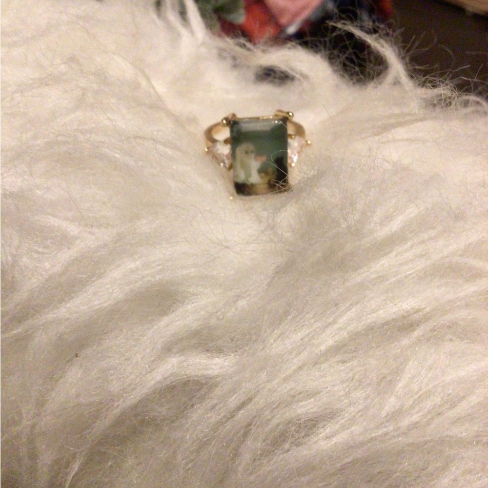 NEW ! 👻🍂👻🍂Boho Ghost & Cat Statement Ring Sterling - Picture 9 of 9